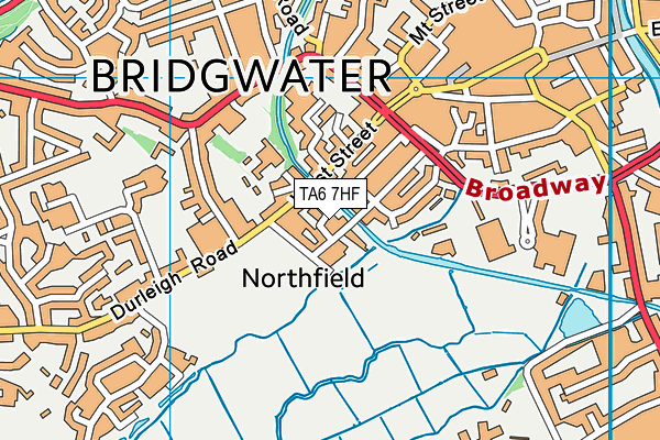 TA6 7HF map - OS VectorMap District (Ordnance Survey)