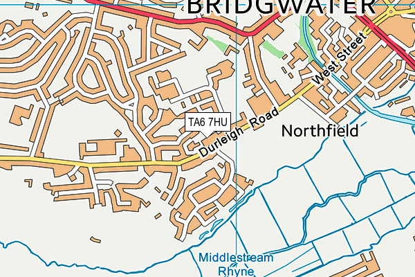 TA6 7HU map - OS VectorMap District (Ordnance Survey)