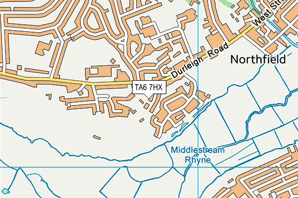 TA6 7HX map - OS VectorMap District (Ordnance Survey)