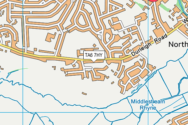 TA6 7HY map - OS VectorMap District (Ordnance Survey)