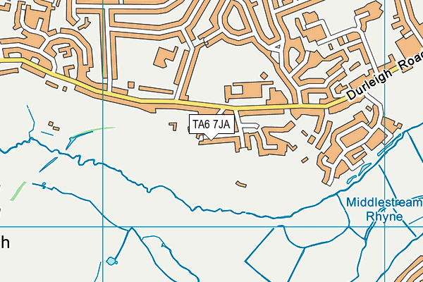 TA6 7JA map - OS VectorMap District (Ordnance Survey)