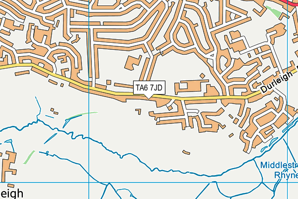 TA6 7JD map - OS VectorMap District (Ordnance Survey)
