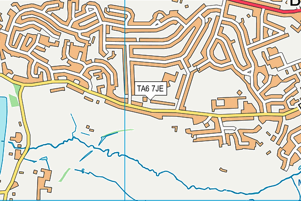 TA6 7JE map - OS VectorMap District (Ordnance Survey)