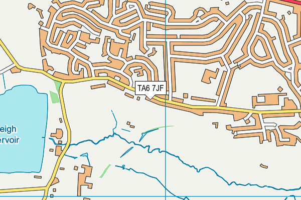 TA6 7JF map - OS VectorMap District (Ordnance Survey)