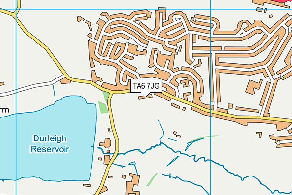 TA6 7JG map - OS VectorMap District (Ordnance Survey)