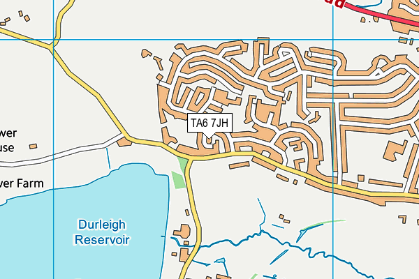 TA6 7JH map - OS VectorMap District (Ordnance Survey)