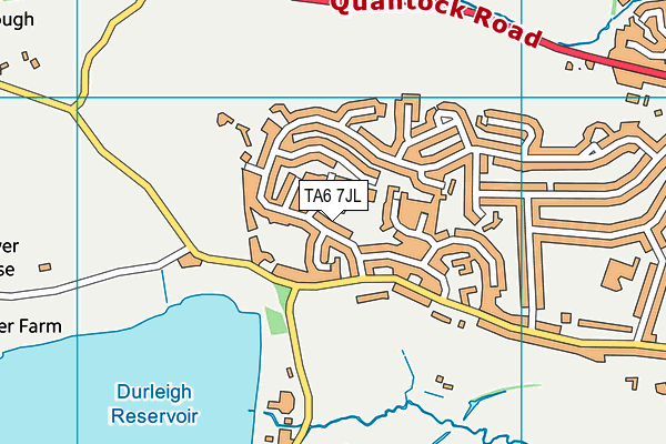 TA6 7JL map - OS VectorMap District (Ordnance Survey)