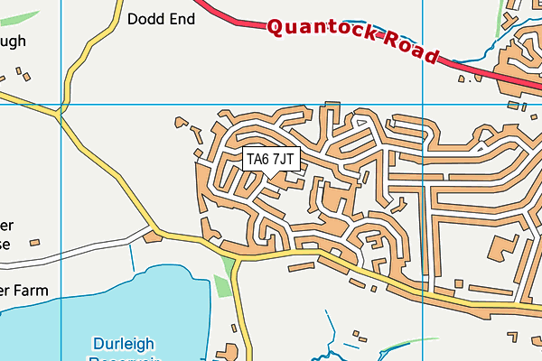 TA6 7JT map - OS VectorMap District (Ordnance Survey)