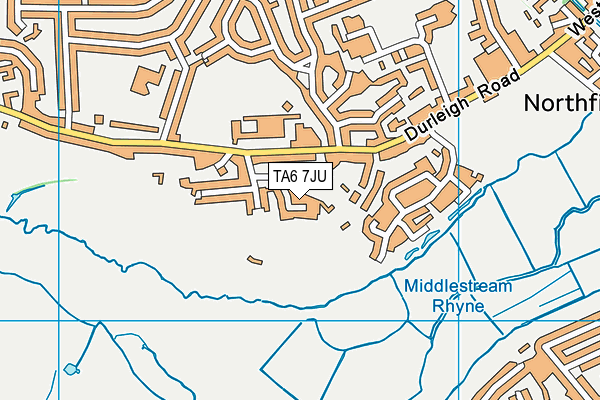 TA6 7JU map - OS VectorMap District (Ordnance Survey)