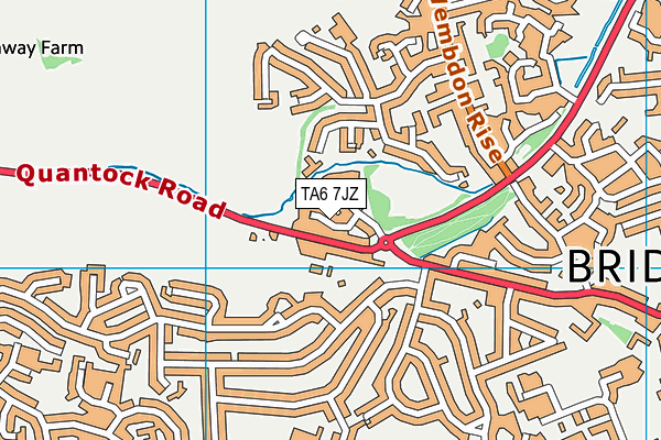TA6 7JZ map - OS VectorMap District (Ordnance Survey)