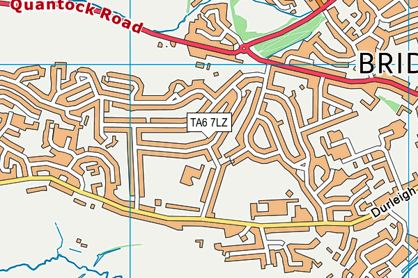 TA6 7LZ map - OS VectorMap District (Ordnance Survey)