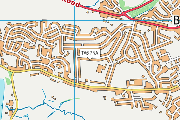 TA6 7NA map - OS VectorMap District (Ordnance Survey)