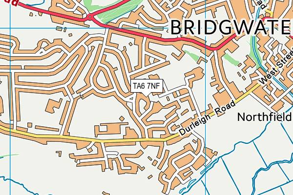 TA6 7NF map - OS VectorMap District (Ordnance Survey)