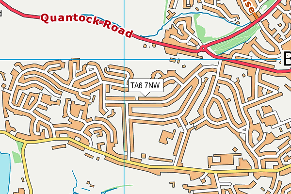 TA6 7NW map - OS VectorMap District (Ordnance Survey)