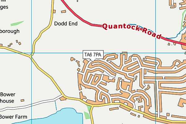 TA6 7PA map - OS VectorMap District (Ordnance Survey)