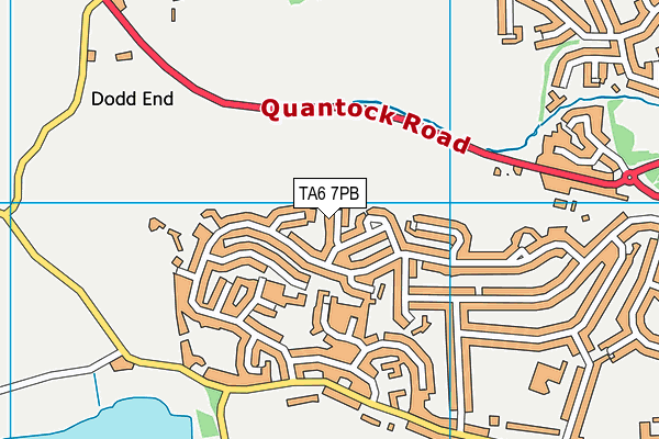 TA6 7PB map - OS VectorMap District (Ordnance Survey)