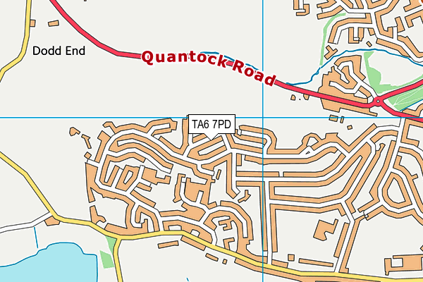 TA6 7PD map - OS VectorMap District (Ordnance Survey)
