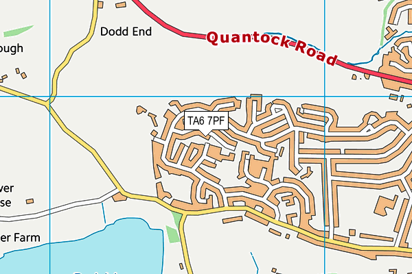 TA6 7PF map - OS VectorMap District (Ordnance Survey)