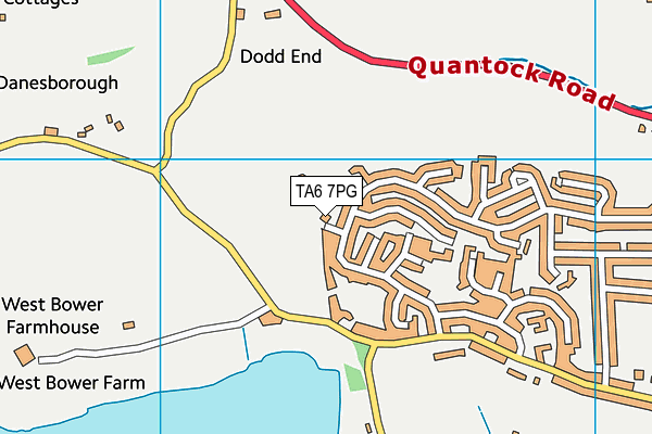 TA6 7PG map - OS VectorMap District (Ordnance Survey)