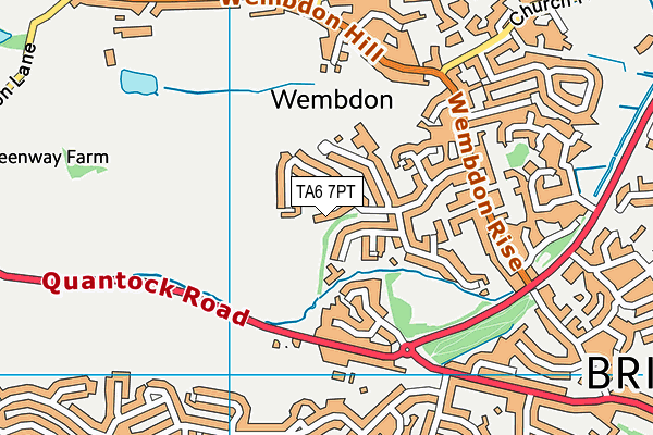 TA6 7PT map - OS VectorMap District (Ordnance Survey)