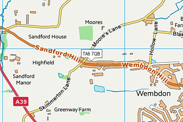 TA6 7QB map - OS VectorMap District (Ordnance Survey)