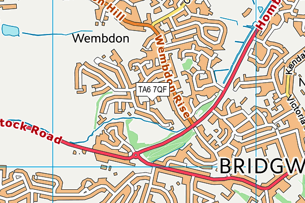 TA6 7QF map - OS VectorMap District (Ordnance Survey)