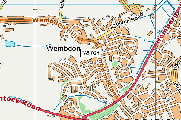 TA6 7QH map - OS VectorMap District (Ordnance Survey)