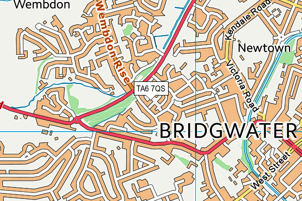 TA6 7QS map - OS VectorMap District (Ordnance Survey)