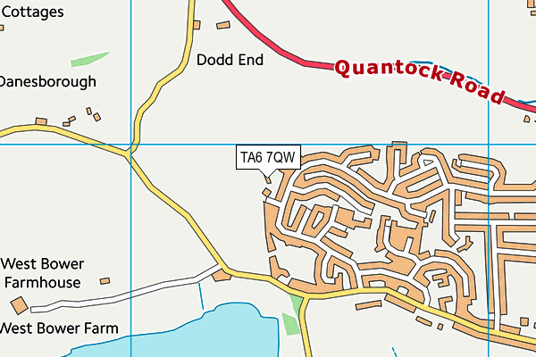 TA6 7QW map - OS VectorMap District (Ordnance Survey)