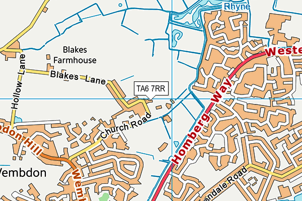 TA6 7RR map - OS VectorMap District (Ordnance Survey)