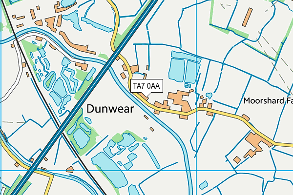 TA7 0AA map - OS VectorMap District (Ordnance Survey)