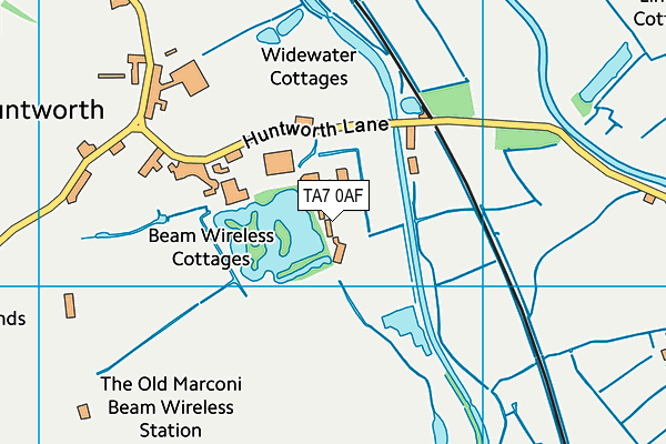 TA7 0AF map - OS VectorMap District (Ordnance Survey)