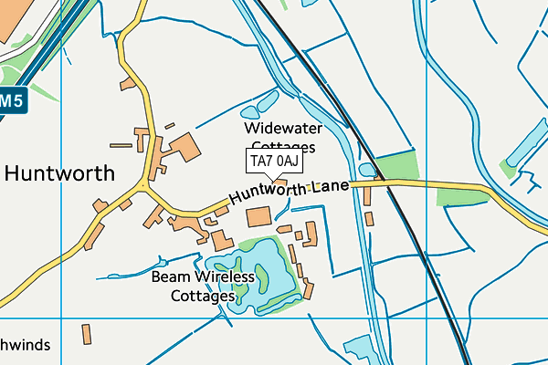 TA7 0AJ map - OS VectorMap District (Ordnance Survey)