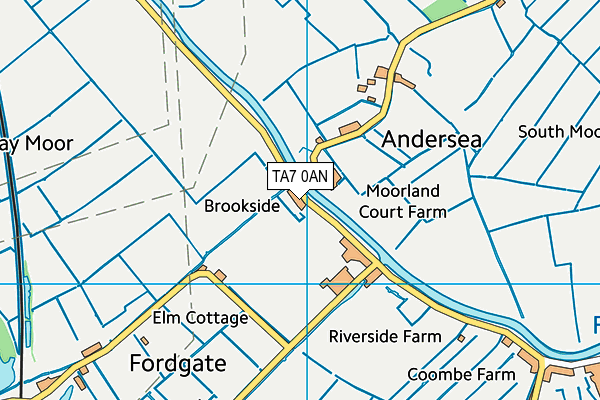 TA7 0AN map - OS VectorMap District (Ordnance Survey)