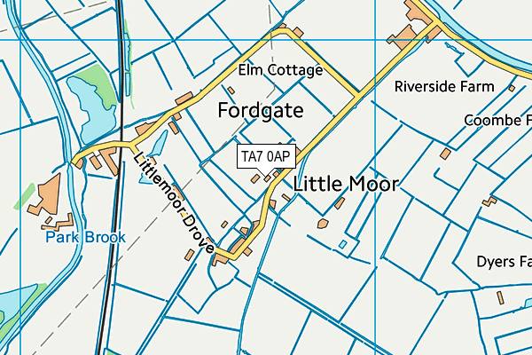 TA7 0AP map - OS VectorMap District (Ordnance Survey)