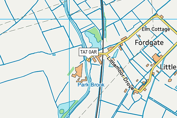 TA7 0AR map - OS VectorMap District (Ordnance Survey)