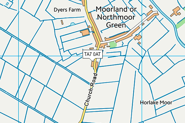 TA7 0AT map - OS VectorMap District (Ordnance Survey)