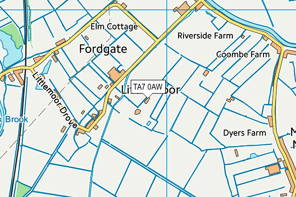 TA7 0AW map - OS VectorMap District (Ordnance Survey)