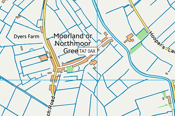 TA7 0AX map - OS VectorMap District (Ordnance Survey)