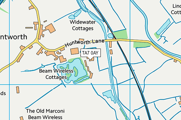 TA7 0AY map - OS VectorMap District (Ordnance Survey)