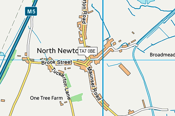 TA7 0BE map - OS VectorMap District (Ordnance Survey)