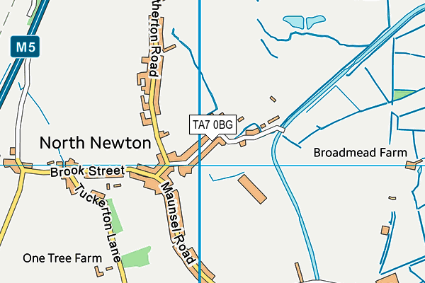 North Newton Community Primary School map (TA7 0BG) - OS VectorMap District (Ordnance Survey)