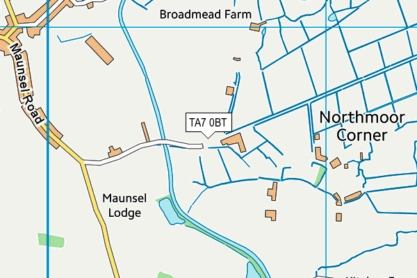 TA7 0BT map - OS VectorMap District (Ordnance Survey)