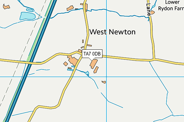 TA7 0DB map - OS VectorMap District (Ordnance Survey)