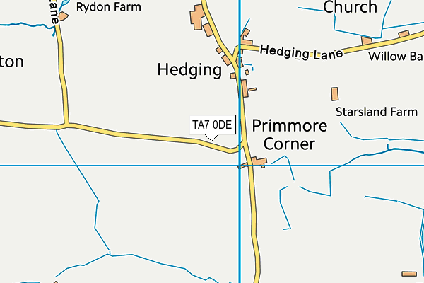 TA7 0DE map - OS VectorMap District (Ordnance Survey)