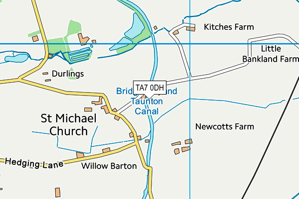 TA7 0DH map - OS VectorMap District (Ordnance Survey)