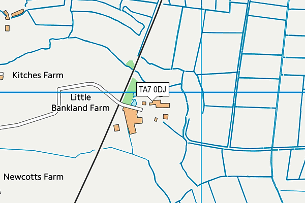 TA7 0DJ map - OS VectorMap District (Ordnance Survey)