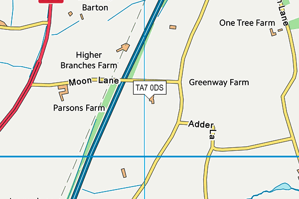 TA7 0DS map - OS VectorMap District (Ordnance Survey)