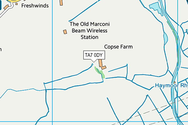 TA7 0DY map - OS VectorMap District (Ordnance Survey)