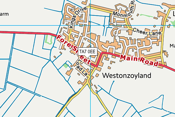 TA7 0EE map - OS VectorMap District (Ordnance Survey)